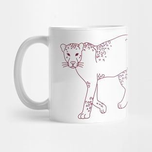 Red Leo Mug